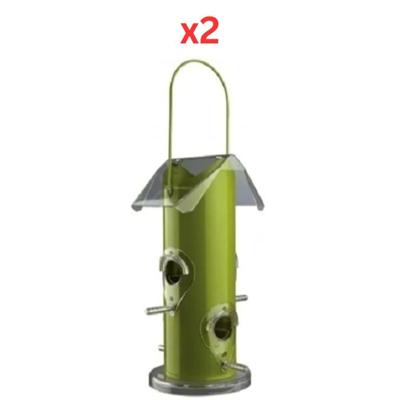 Trixie Bird Seed Feed Dispenser For Garden Birds - Green S-M (Pack Of 2)