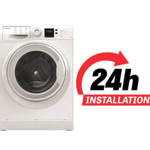 Ariston Front Load Washing Machine | 7 Kg 1000 Rpm | Made In Turkey | NS703UWGCC | White Color