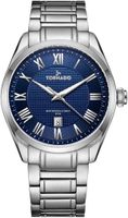 Tornado Men's Analog Blue Dial Watch - T8007-SBSN