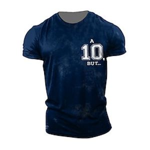 Men's Unisex T shirt Tee 3D Print Graphic Prints Crew Neck Street Daily Print Short Sleeve Tops Casual Classic Big and Tall Sports Black Navy Blue  Summer Lightinthebox