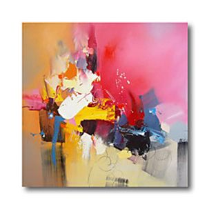 Oil Painting Handmade Hand Painted Wall Art Abstract Pink Red Home Decoration Dcor Stretched Frame Ready to Hang Lightinthebox