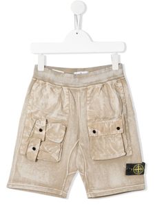 Stone Island Junior cargo pocket shorts - NEUTRALS