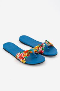 Womens Style 2 Saint Tropez Open Back Slides  Blue/Steel