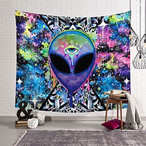 Trippy Alien By Brizbazaar Tapestry Hippie Wall Carpet Room Trippy Tapestry Wall Hanging Watercolor Witchcraft Tapiz miniinthebox