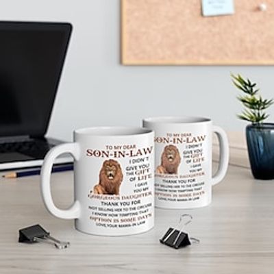 1pc 11oz mug Coffee Mug - Novelty Gift For Him Birthday or Christmas Gift Idea for kid Brother Son Man or Men - 11 oz Tea Cup White Lightinthebox 1pc 11oz mug Coffee Mug - Novelty Gift For Him Birthday or Christmas Gift Idea for kid Brother Son Man or Men - 11 oz Tea Cup White Lightinthebox