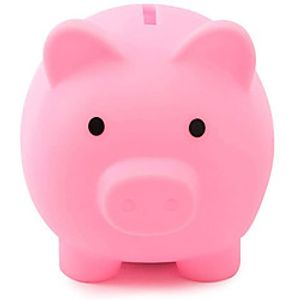 Piggy Bank,Unbreakable Plastic Coin Bank, Saving Coins Money Box, Piggy Bank for Boys Girls Kids, Fun Gifts for Birthday, Festival, Baby Shower (PinkBlueYellow) Lightinthebox