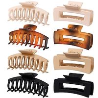 Plastic Large Claw Clip With No Marks Spray Paint Frosted Ps Material Clip Rectangular Claw Clip Shark Clip Lightinthebox - thumbnail