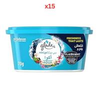 Glade Mini Gel Aqua 70Gm Pack Of 15