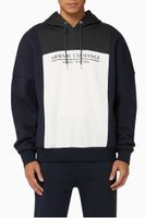 Logo Colour-Block Jersey Hoodie Logo Colour-Block Jersey Hoodie