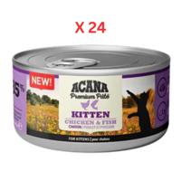Acana Premium Chicken with Fish Pate Kitten Wet Food - 85G Pack Of 24