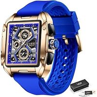 2023 New LIGE Top Brand Men Business Casual Watch with Date, Square Waterproof Sport Quartz Chronograph Clock Male Fahion Watches for Gift Uhren Herren Montre Homme miniinthebox - thumbnail