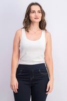 Womens Cotton Tank Top  White - thumbnail