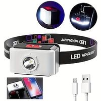 1pc LED Flood Light, Detachable Magnetic Head Light, Portable Work Light, Outdoor Emergency Light, Rechargeable Cell Phone Lightinthebox - thumbnail