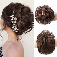 Messy Bun Hair Pieces for Women and Girls Synthetic Tousled Updo Hair Extensions Faux Hair Bun for Daily Wear miniinthebox - thumbnail