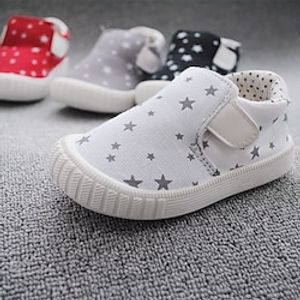 Boys' Girls' Sneakers Sports  Outdoors Flat Comfort First Walkers Canvas Sporty Look Toddler(9m-4ys) Little Kids(4-7ys) Home Daily Running Shoes LeisureSports Red Gray White Spring Summer  Rubber Lightinthebox