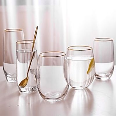 1PCS Wine Glasses Large Capacity Crystal Glass Glass Smoothie Cup Egg-Shaped Transparent Water Cup Lightinthebox