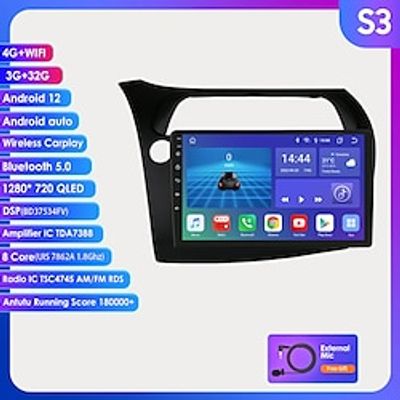 Android 12 Car Radio Multimedia Video Player For Honda Civic 2005 - 2011 Navigation GPS Head Unit DSP NO 2Din DVD WiFi Screen Lightinthebox Android 12 Car Radio Multimedia Video Player For Honda Civic 2005 - 2011 Navigation GPS Head Unit DSP NO 2Din DVD WiFi Screen Lightinthebox