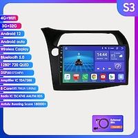 Android 12 Car Radio Multimedia Video Player For Honda Civic 2005 - 2011 Navigation GPS Head Unit DSP NO 2Din DVD WiFi Screen Lightinthebox - thumbnail