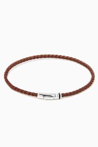 Juno Leather Bracelet in Sterling Silver