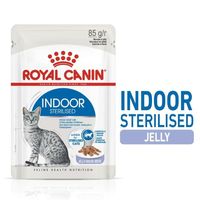Royal Canin Feline Health Nutrition Indoor Sterilised Jelly Wet Food Pouches Cat Wet Food - thumbnail