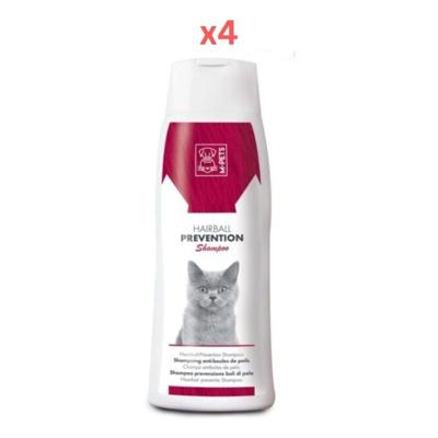 M-Pets Hairball Prevention Shampoo 250ml (Pack Of 4)