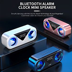 mc-h9 bluetooth speaker bluetooth 5.0 3000mah intelligent lithium battery wireless dual speaker with timetemperature display Lightinthebox