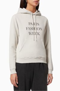 Fashion Week Shrunk Fit Hoodie in Organic Medium Fleece