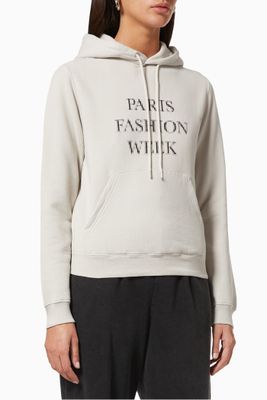 Fashion Week Shrunk Fit Hoodie in Organic Medium Fleece
