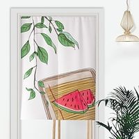 Japanese Noren Curtain Door Cover Doorway Curtain Panel Traditional Cute Watermelon Door Tapestry Room Divider Curtains for Kitchen Sushi Bathroom Livingroom Bedroom miniinthebox