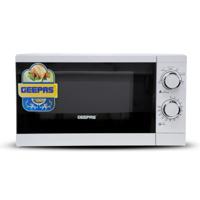 Geepas 20L Microwave Oven | 1200W Solo Microwave With 6 Power Levels And A Timer | Cooking Power Control With 2 Rotary Dials & Defrost Settings - GMO1894
