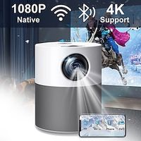 Smart TV WIFI Mini Projector Full HD 1080P P40 LED Projetor 4K Video Bluetooth Beamer 4000 Lumen Android9.0  Projectors Smart Home Theater Lightinthebox - thumbnail