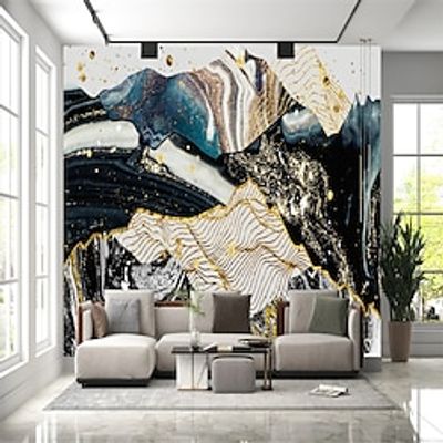 Abstract Marble Wallpaper Mural White and Black Marble Wall Covering Sticker Peel and Stick Removable PVCVinyl Material Self AdhesiveAdhesive Required Wall Decor for Living Room Kitchen Bathroom Lightinthebox
