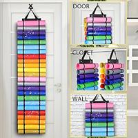 Wall-Mounted Hanging Bag with 24/48 Compartments - Heat Transfer Printed Vinyl Roll Storage Shelf - Vinyl Storage Organizer for Crafting Supplies, Room Organization Tool for Art Supplies Lightinthebox