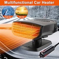 12V24V 150W Portable Car Heater Defroster Fan 2in1 Heating  Cooling Fast Heating Defrost Defogger With Plug In Cigarette Lighter Window Defroster Lightinthebox - thumbnail