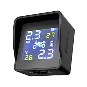 Motorcycle Tire Pressure Monitoring System for All years Gauge High temperature alarm miniinthebox