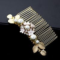 Romantic Sweet Alloy Hair Combs / Headdress / Headpiece with Imitation Pearl / Crystals 1 PC Wedding / Special Occasion Headpiece miniinthebox Romantic Sweet Alloy Hair Combs / Headdress / Headpiece with Imitation Pearl / Crystals 1 PC Wedding / Special Occasion Headpiece miniinthebox