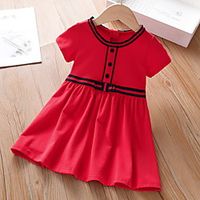 Kids Little Girls' Dress Solid Colored A Line Dress Daily Holiday Ruched Red Knee-length Short Sleeve Cute Sweet Dresses Spring Summer Regular Fit 2-6 Years Lightinthebox Kids Little Girls' Dress Solid Colored A Line Dress Daily Holiday Ruched Red Knee-length Short Sleeve Cute Sweet Dresses Spring Summer Regular Fit 2-6 Years Lightinthebox