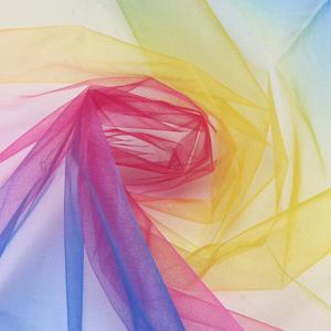 100x145cm Rainbow Organza Fabric