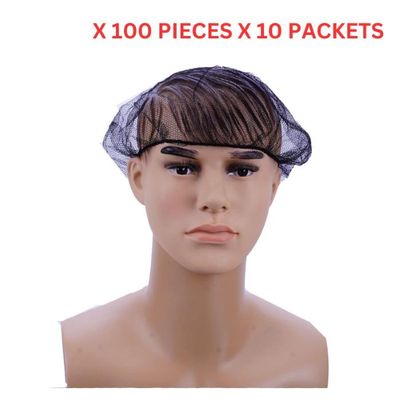 Hotpack Nylon Hair Net Cap Black Color - 100 Pieces - NHC Hotpack Nylon Hair Net Cap Black Color - 100 Pieces - NHC