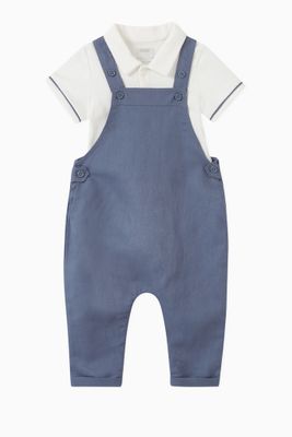 Cotton Bodysuit & Dungarees Set Cotton Bodysuit & Dungarees Set