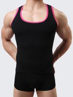 Mens Sexy Fitness Training Tight Vest High-elastic Sleeveless Sport Tank Tops