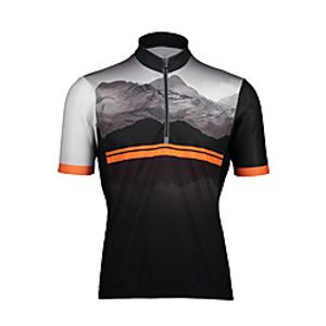 21Grams Men's Short Sleeve Cycling Jersey Summer Spandex Polyester Black Stripes Bike Jersey Top Mountain Bike MTB Road Bike Cycling Quick Dry Moisture Wicking Breathable Sports Clothing Apparel Lightinthebox