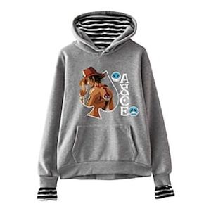 Inspired by One Piece Portgas·D· Ace Hoodie Anime Cartoon Anime Front Pocket Graphic Hoodie For Men's Women's Unisex Adults' Hot Stamping 100% Polyester Casual Daily miniinthebox