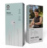 Green Lion Wired Mono Earphone with Lightning Connector - White