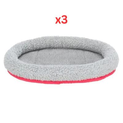 Trixie Fur Bed For Small Pets Pink - 30X22cm (Pack of 3)
