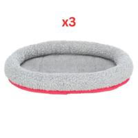 Trixie Fur Bed For Small Pets Pink - 30X22cm (Pack of 3)