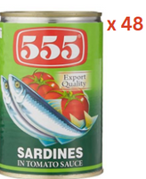 555 Tomato Sauce Sardines , 425 Gms Pack Of 48 (UAE Delivery Only)