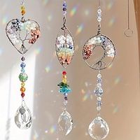 Crystal Suncatchers For Window Hanging, Tree Of Life Sun Catchers With Prisms, For Outdoor Indoor Garden Yard Porch Balcony Patio Car Home Decor Lightinthebox - thumbnail