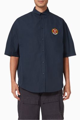 Quest Large Fit Shirt in Cotton Poplin