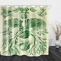 Wild Herbs Print Waterproof Fabric Shower Curtain For Bathroom Home Decor Covered Bathtub Curtains Liner Includes With Hooks 72 Inch miniinthebox - thumbnail